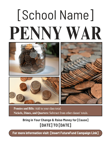 Photo collage Penny War Canva template